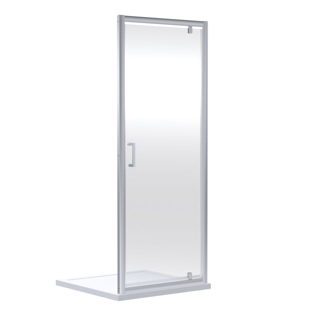 Nuie Rene Pivot Shower Door Chrome - 6mm Glass SMPD76-E6
