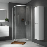 Nuie Rene Single Entry Quadrant Shower Enclosure - 6mm Glass (900 x 900mm) Chrome SMQ9E1-E6 LS