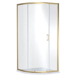 Nuie Rene Single Entry Quadrant Shower Enclosure - 6mm Glass (900 x 900mm) Brushed Brass SMQ9E1BB-E6