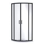 Nuie Rene Quadrant Shower Enclosure Matt Black - 6mm Glass  SMQU8BP-E6
