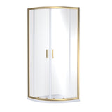 Nuie Rene Quadrant Shower Enclosure Brushed Brass - 6mm Glass SMQU9BB-E6