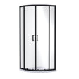 Nuie Rene Quadrant Shower Enclosure Matt Black - 6mm Glass  SMQU9BP-E6