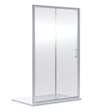 Nuie Rene Single Sliding Shower Door Chrome - 6mm Glass SMSL12-E6