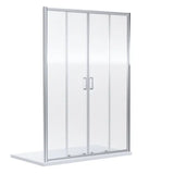 Nuie Rene Double Sliding Shower Door Chrome - 6mm Glass SMSLD14-E6