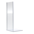 Nuie Rene Shower Side Panel Chrome - 6mm Glass SMSP70-E6