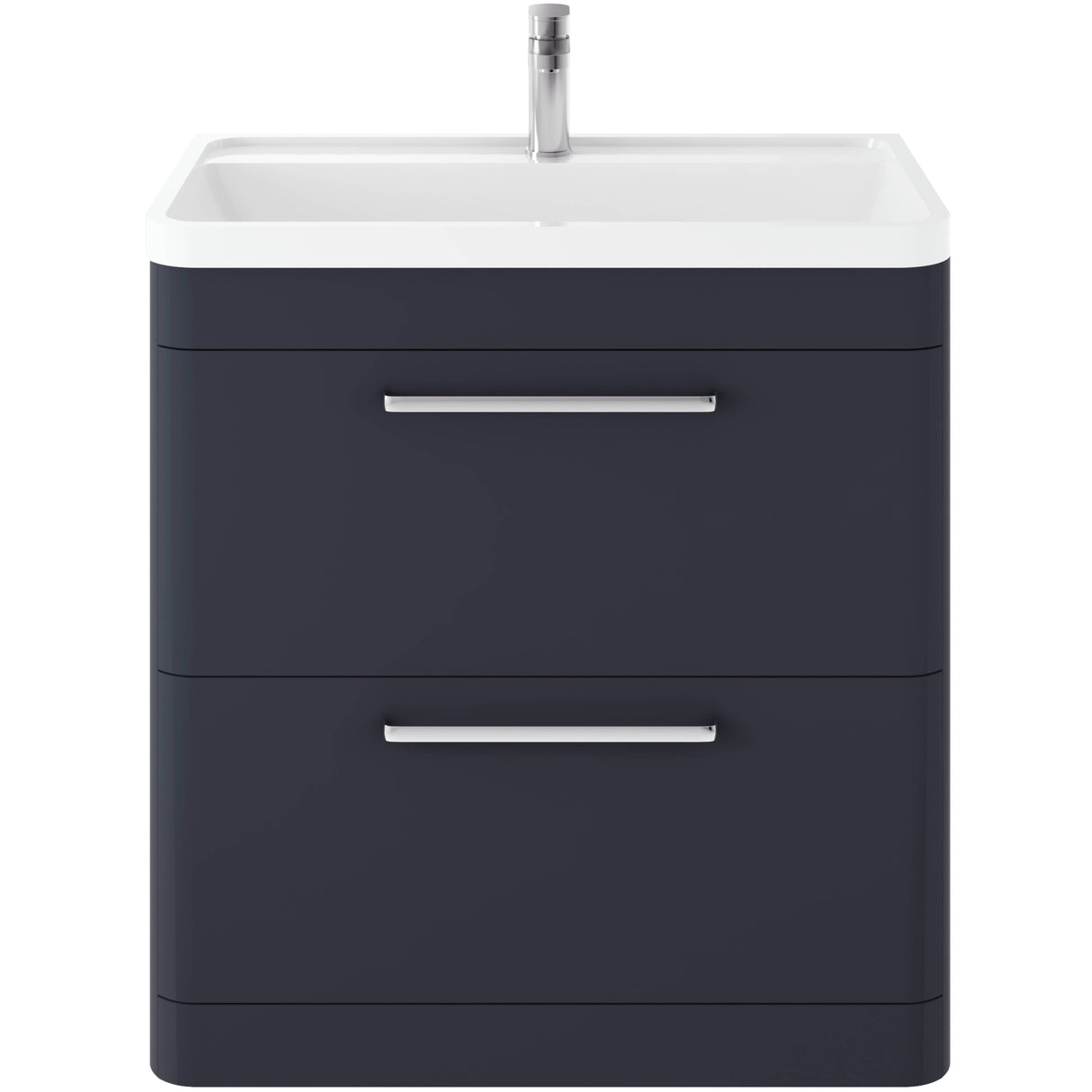 Hudson Reed Solar 800mm Floorstanding Vanity Unit & Basin, 2 Drawers Indigo Blue SOL303