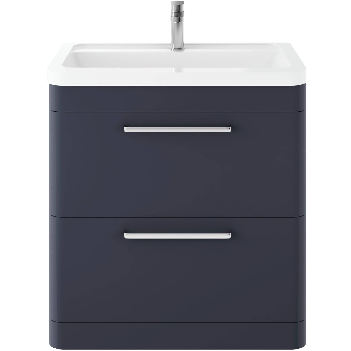 Hudson Reed Solar 800mm Floorstanding Vanity Unit & Basin, 2 Drawers Indigo Blue SOL303A