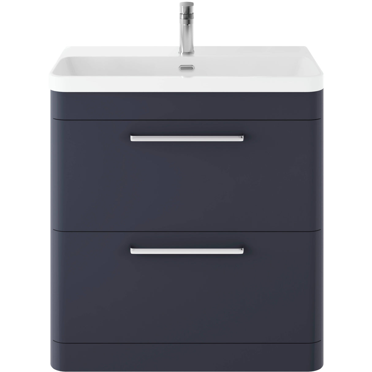 Hudson Reed Solar 800mm Floorstanding Vanity Unit & Basin, 2 Drawers Indigo Blue SOL303B
