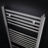 Square ladder heated towel rail chrome_1