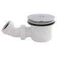 Nuie 90mm Shower Tray Waste - White Trap Chrome STW001