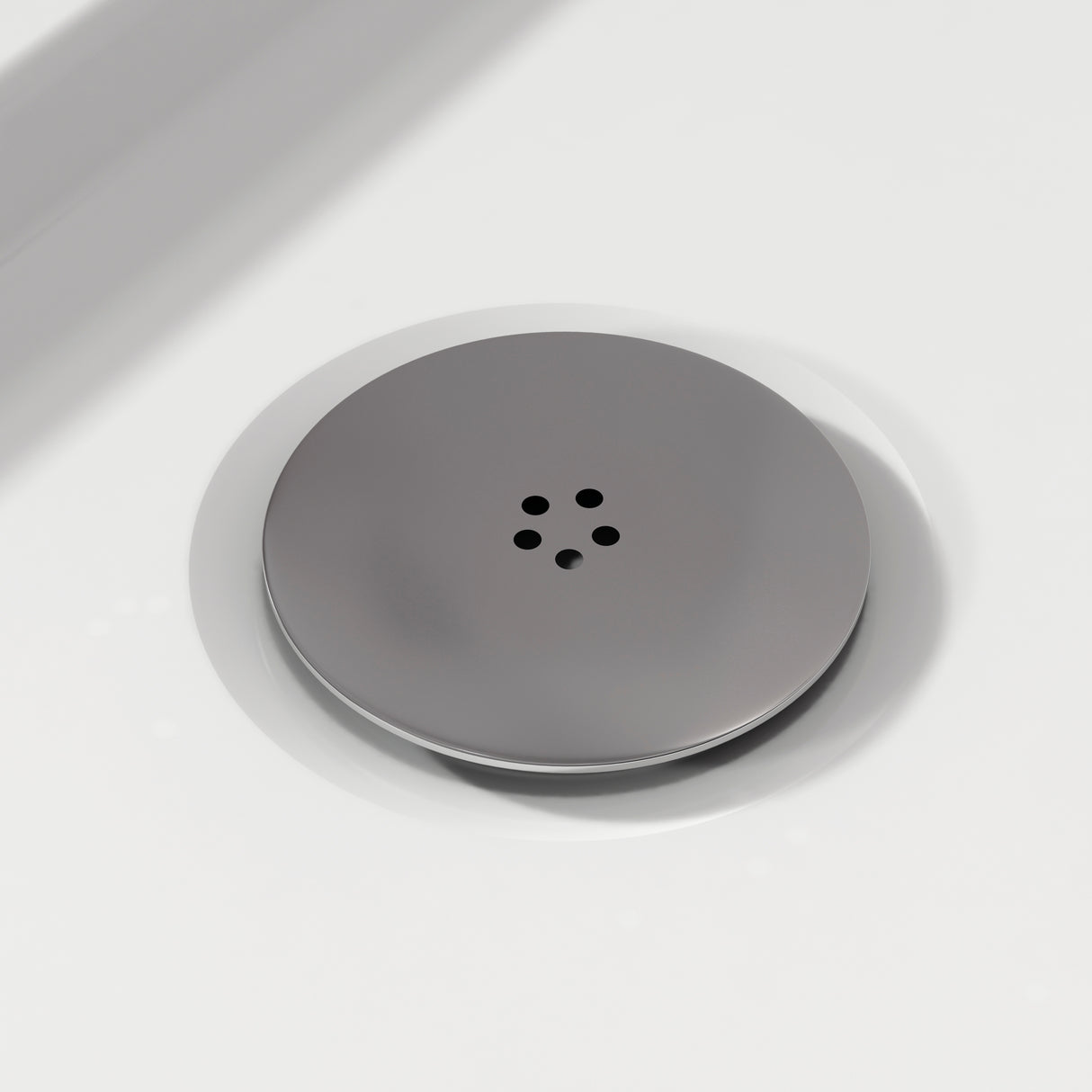 Nuie 90mm Shower Tray Waste - White Trap Chrome STW001 LS
