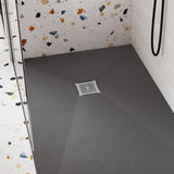Shower Waste With Grill White Trap - Chrome Cover LS1