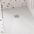 Shower Waste With Grill White Trap - Chrome Cover LS2