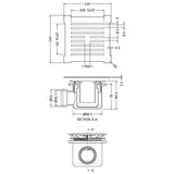 Nuie Shower Tray Waste With Grill - White Trap Matt White STW004S LD