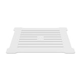 Nuie Shower Tray Waste With Grill - White Trap Matt White STW004S
