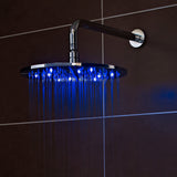 Nuie Round LED Fixed Head Shower 300mm Chrome STY071 LS4