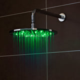 Nuie Round LED Fixed Head Shower 300mm Chrome STY071 LS3