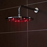 Nuie Round LED Fixed Head Shower 300mm Chrome STY071 LS2