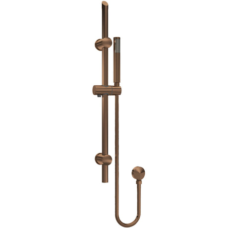 Nuie Single Function Round Sliding Rail Kit & Elbow Outlet Brushed Bronze STY1542