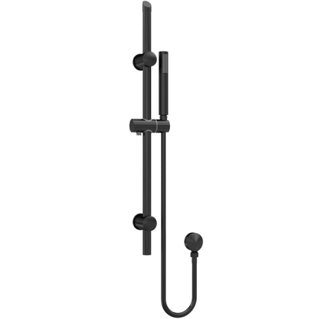 Nuie Single Function Round Sliding Rail Kit & Elbow Outlet Matt Black STY442