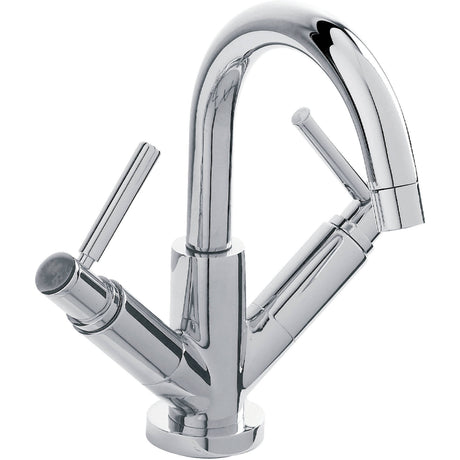 Hudson Reed Tec Lever Mono Basin Mixer Tap & Waste Chrome TEL315