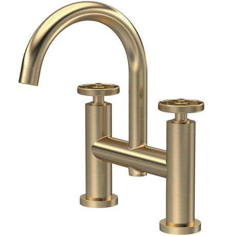 Hudson Reed Revolution Bath Filler Tap Brushed Brass TIW853