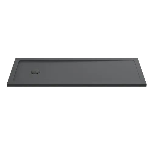 Nuie Pearlstone Large Rectangular Shower Tray Grey Slate TR71060