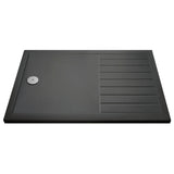 Nuie Pearlstone Rectangular Walk-In Shower Tray Grey Slate TR711680