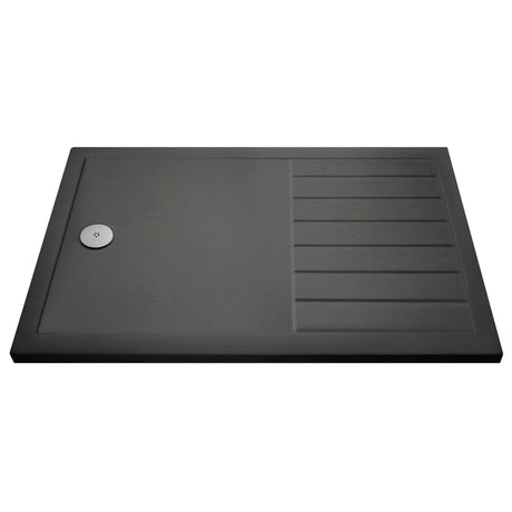 Nuie Pearlstone Rectangular Walk-In Shower Tray Grey Slate TR711770