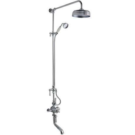 Hudson Reed Topaz 3 Outlet Thermostatic Shower & Bath Set With Diverter TSVT103