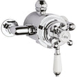Hudson Reed Topaz 1 Outlet Thermostatic Dual Exposed Shower Valve Chrome TSVT104