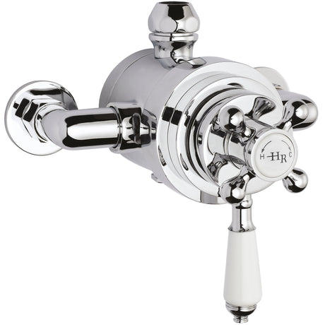 Hudson Reed Topaz 1 Outlet Thermostatic Dual Exposed Shower Valve Chrome TSVT104
