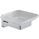 Trisen Soap Dish Holder & Glass Dish Chrome TTR-601CR