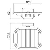 Trisen Soap Basket Chrome TTR-701CR LD