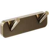 Trisen Double Robe Hook Brushed Brass TTR-801BB