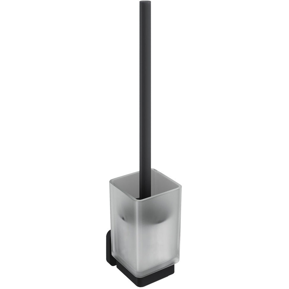 Trisen Wall Mounted Toilet Brush & Holder Matt Black TTR-901K