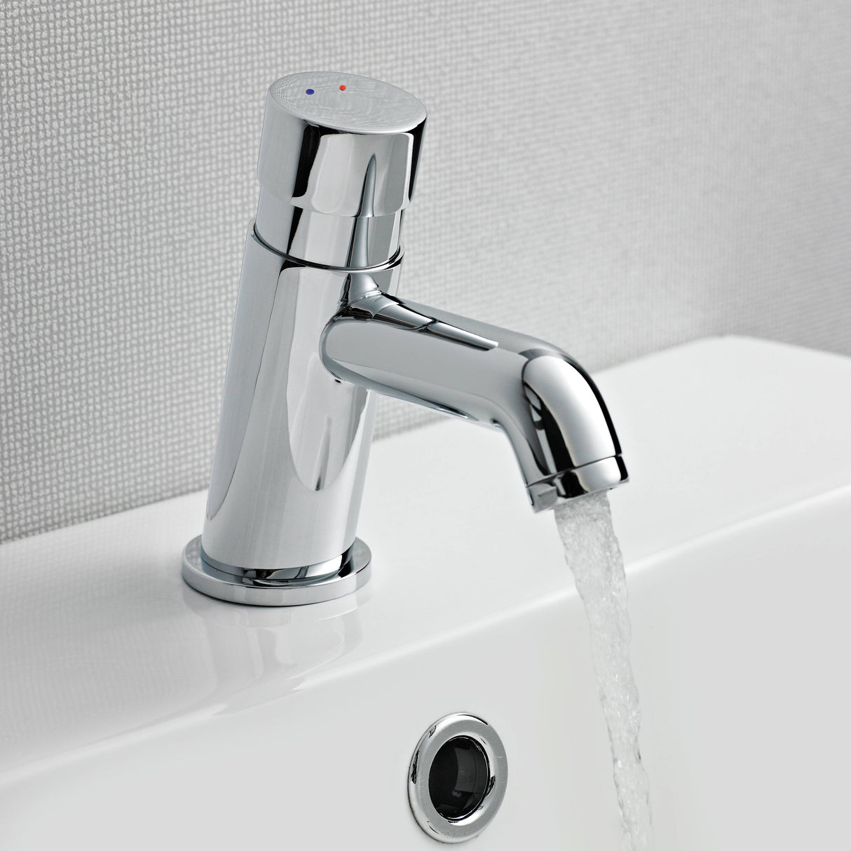 Nuie Non-Concussive Mono Basin Mixer Tap Chrome TWS009 LS