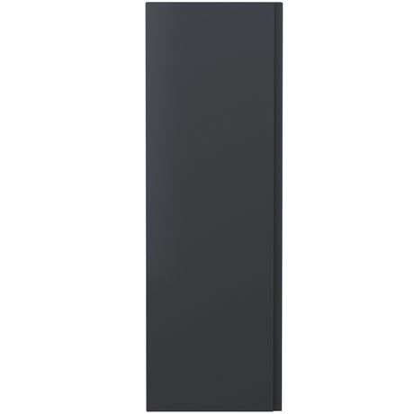 Hudson Reed Urban 1 Door Wall Mounted Tallboy Storage Unit W400 x D253mm Soft Black URB1462