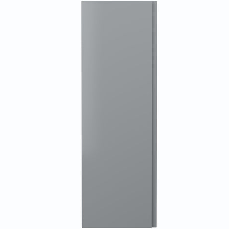 Hudson Reed Urban 1 Door Wall Mounted Tallboy Storage Unit W400 x D253mm Satin Grey URB262