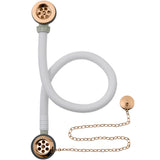 BC Designs Concealed Bath Waste/Plug & Chain Copper WAS020CO