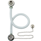 BC Designs Concealed Bath Waste/Plug & Chain Nickel WAS020N