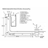 BC Designs Exposed Bath Waste/Plug & Chain With Overflow Pipe Nickel WAS030N LD