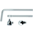 BC Designs Push Down Exposed Extended Bath Waste Chrome WAS050