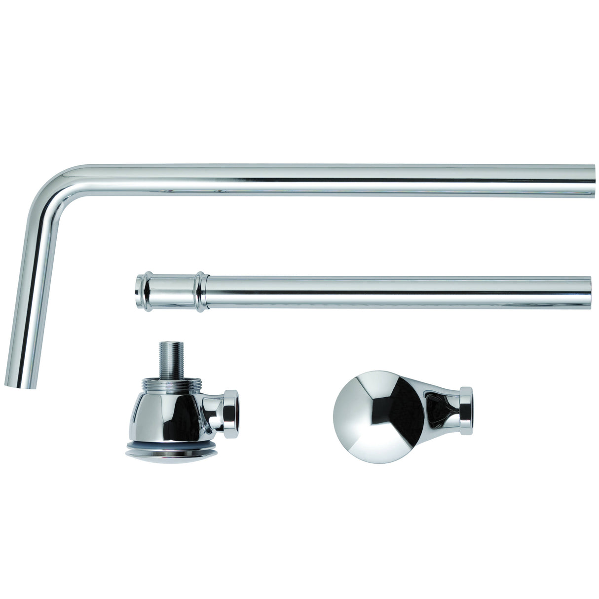 BC Designs Push Down Exposed Extended Bath Waste Chrome WAS050