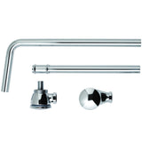 BC Designs Push Down Exposed Extended Bath Waste Chrome WAS050