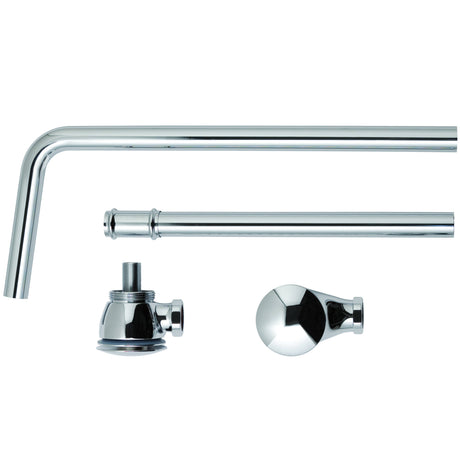 BC Designs Push Down Exposed Extended Bath Waste Chrome WAS050
