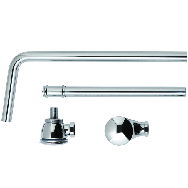 BC Designs Push Down Exposed Extended Bath Waste Chrome WAS050