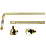 BC Designs Push Down Exposed Extended Bath Waste Gold WAS050G