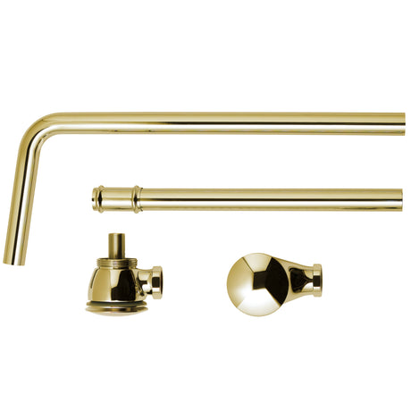 BC Designs Push Down Exposed Extended Bath Waste Gold WAS050G