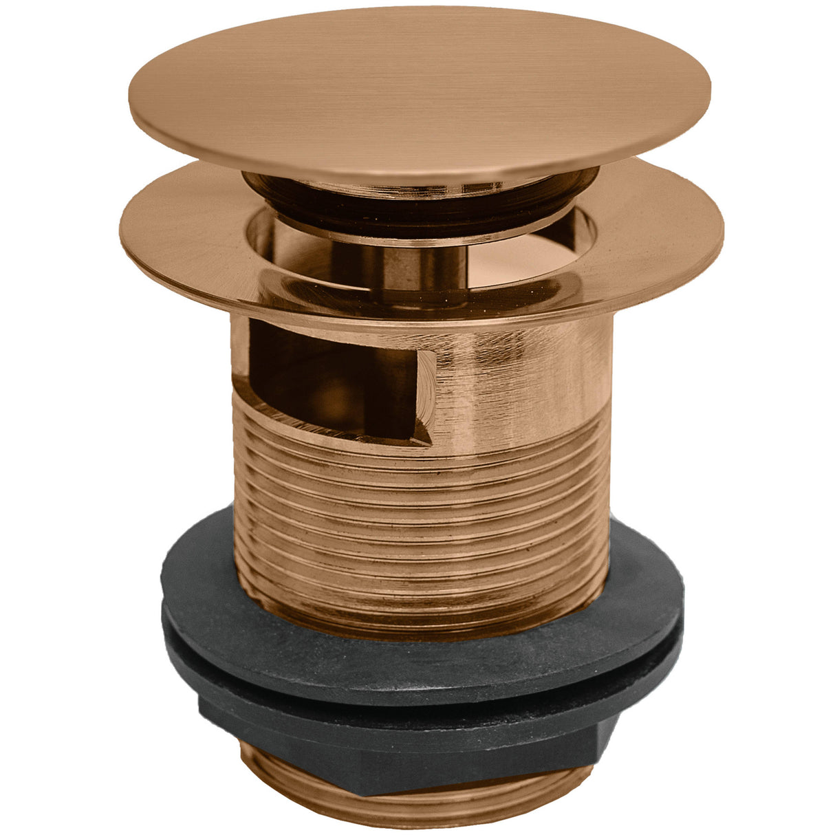 BC Designs Slotted Push Button Bath Waste 70mm Brushed Copper WAS107BCO